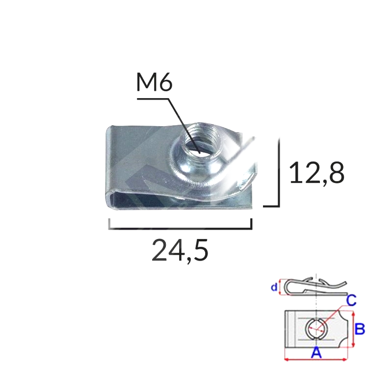 ROMIX 141 495 C60616  -  BLASZKA MONTAZOWA M6 CHRYSLER, JEEP 5SZ